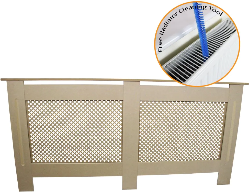 MonsterShop Radiator Cover MDF Unfinished 1720mm
