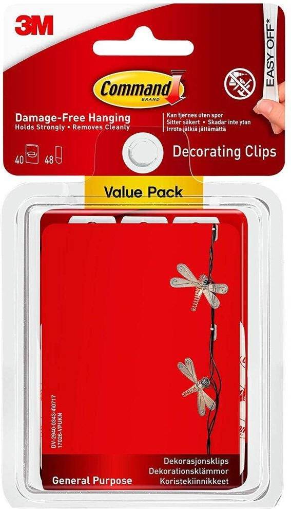 Command Decorating Clips Value Pack Picture Hook