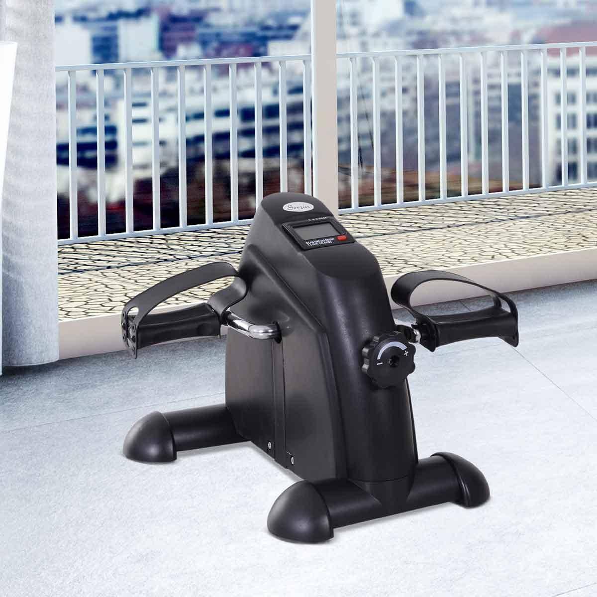 Mini bike Homcom Mini Exercise Pedal Machine, Silver