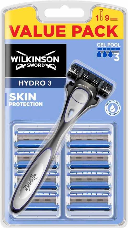 Hydro 3 Razor + 9 Razor Blade