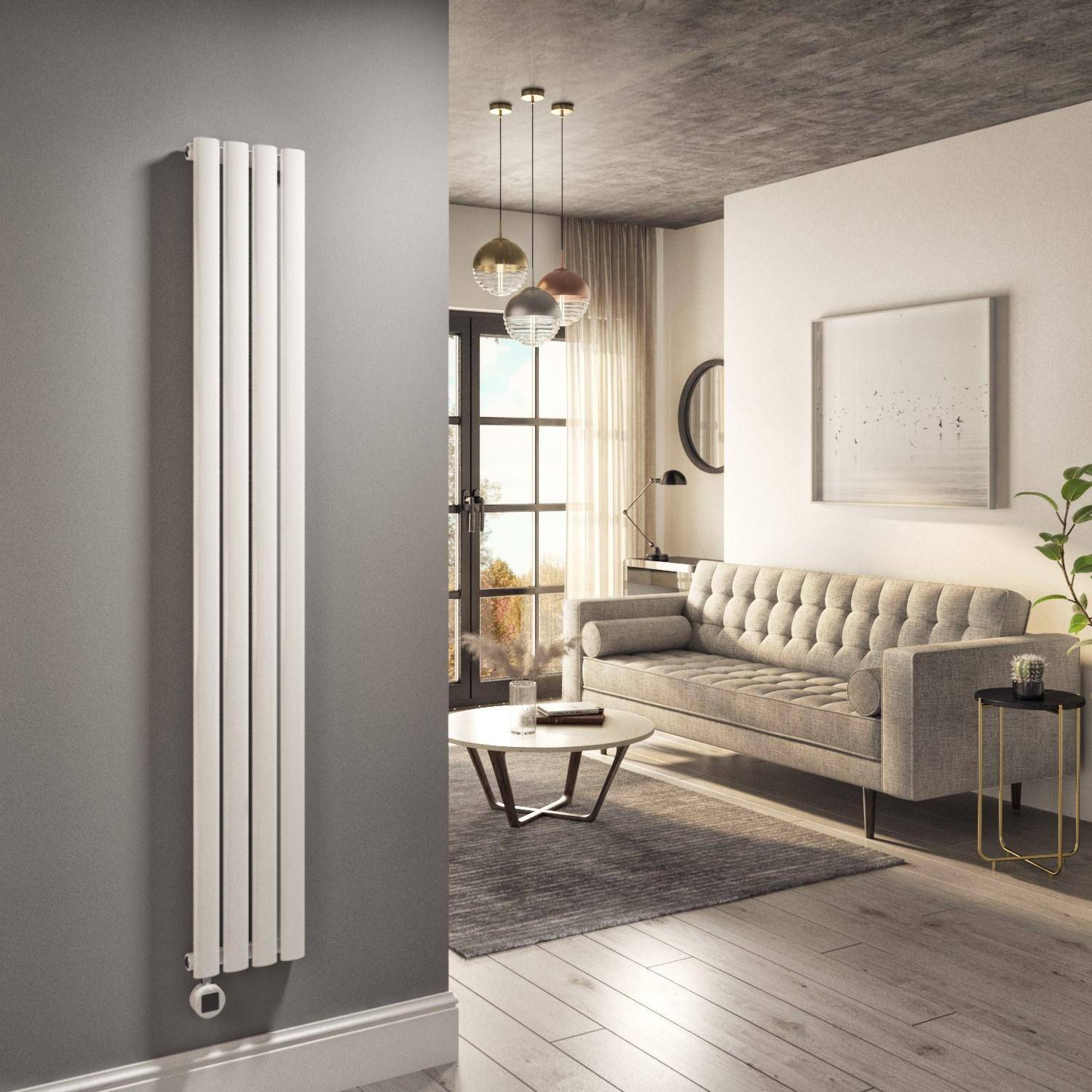 ElectrIQ Vertical Designer Radiator Thermostat Panel