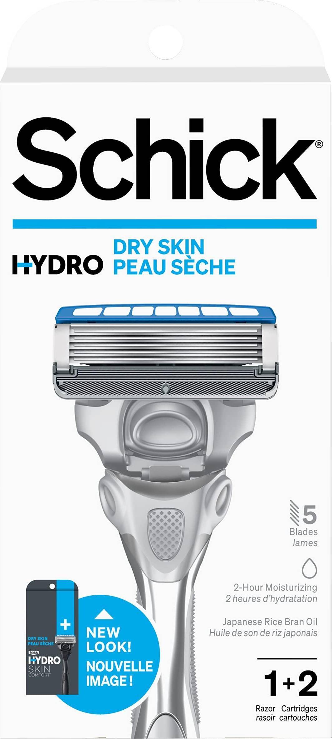 Schick Hydro 5 Sense, Hydrate, 1 Razor, 2 Cartridges