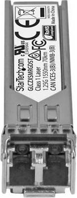 Glc StarTech StarTech.com GLCZXSMRGDST Cisco GLC-ZX-SM-RGD Compatible SFP Module 1000BASE-ZX Fiber Optical Transceiver GLCZXSMRGDST