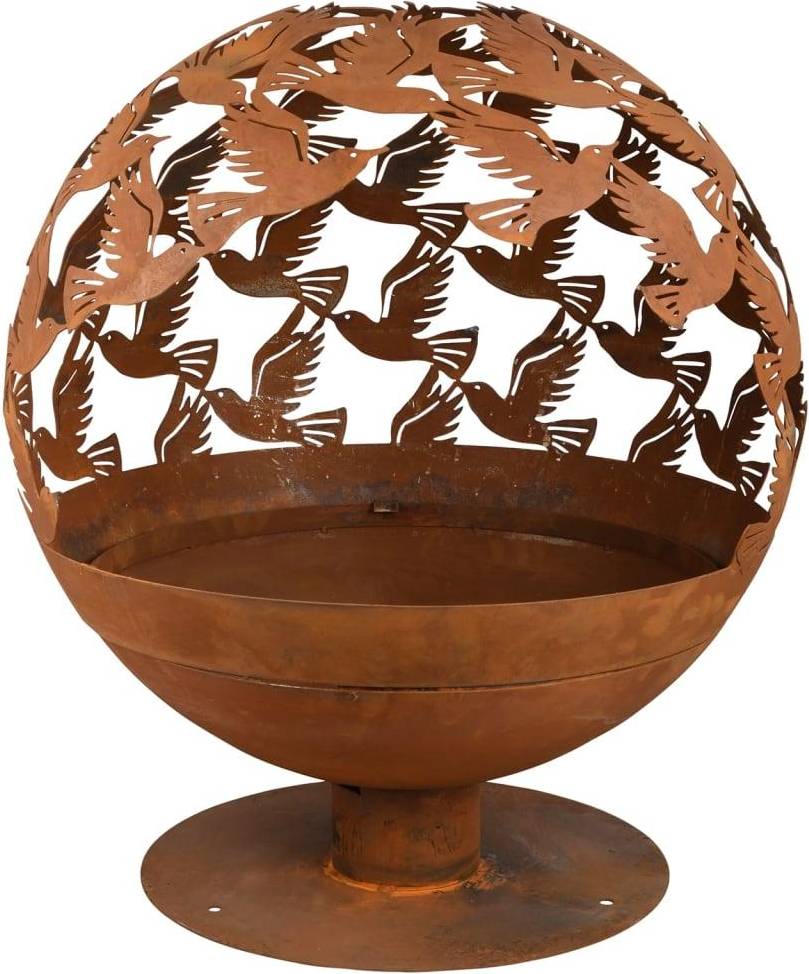 Esschert Design Rust Fire Ball Birds FF401