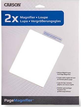 Carson Page Magnifier 2x Rigid-Frame Full Page Magnifier DM-21