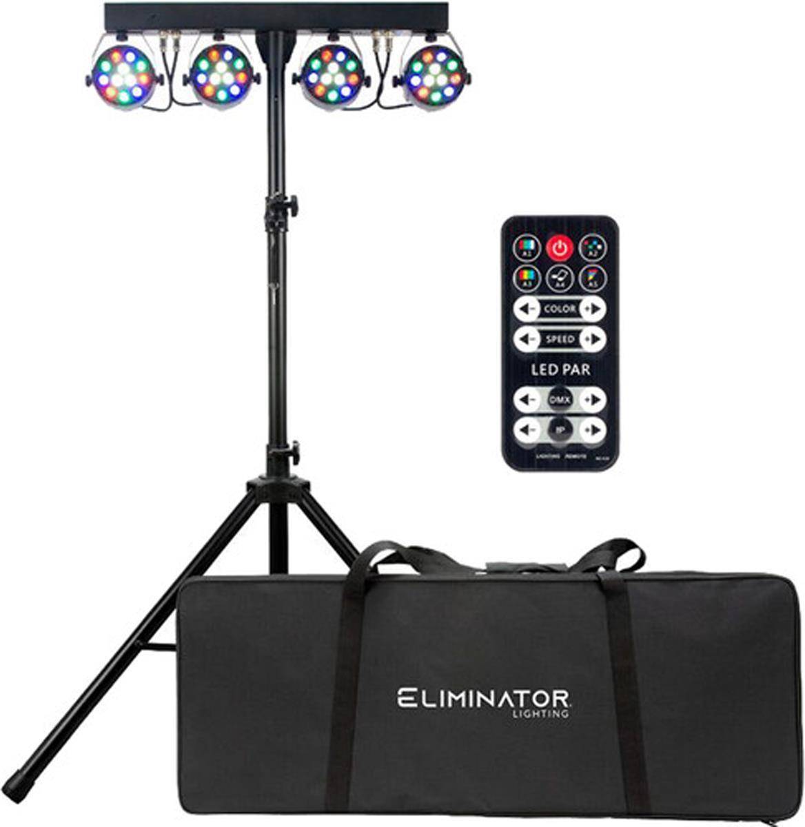 Eliminator Lighting Mini Par Bar Portable Led Lighting System