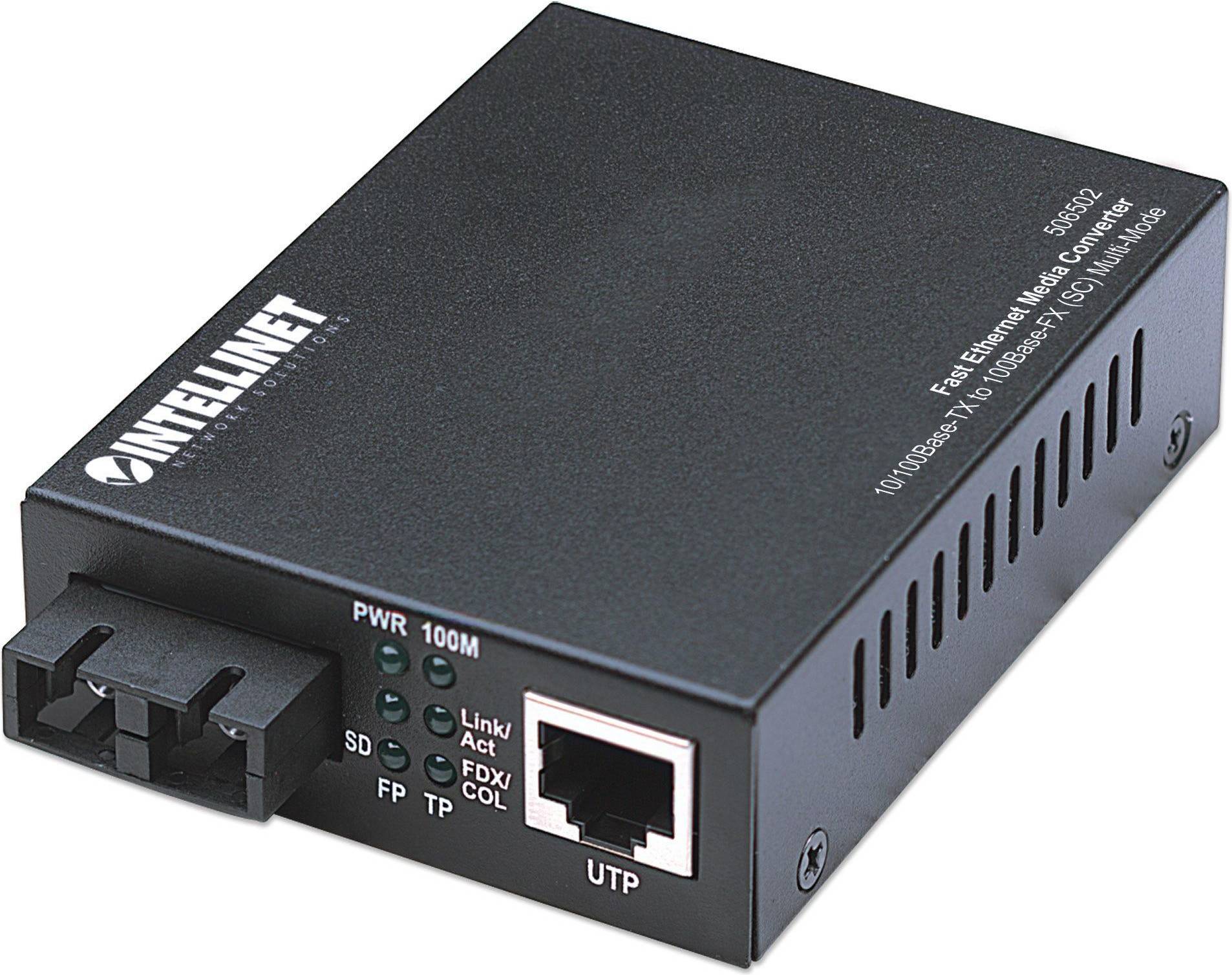 Intellinet 506502 Convertitore RJ45 Fibra SC Multimodale