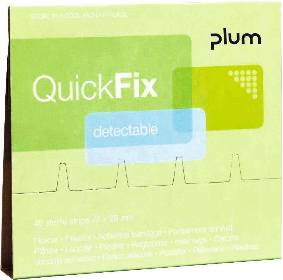 Plum QuickFix plaster Detectable plasterrefiller 45 stk.