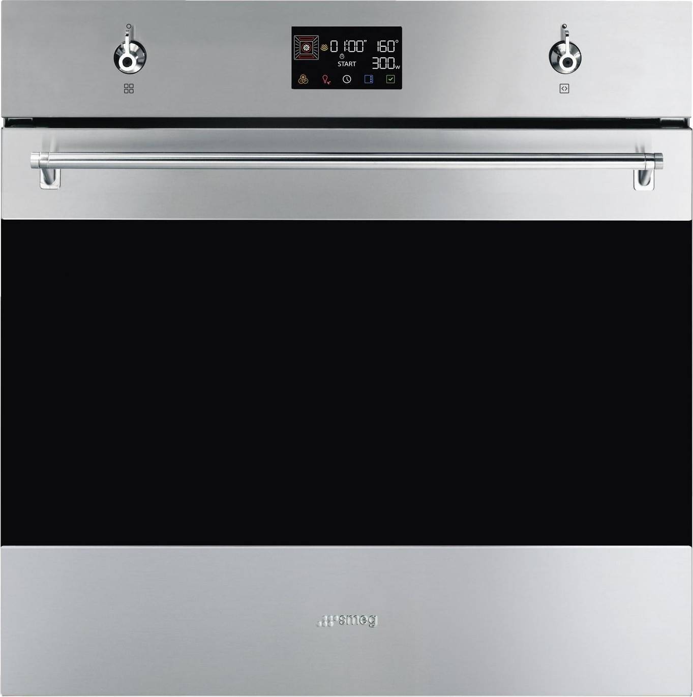 Smeg SO6302M2X Sort, Rustfri stål