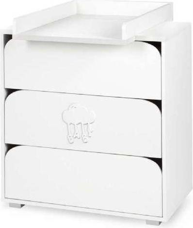 Klups Baby sky puslebord i hvid