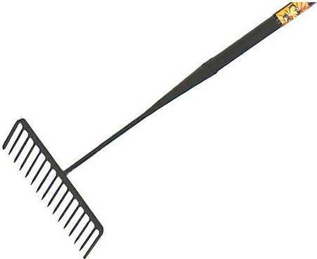 Tarmac Rake 16 Round Teeth Shaft