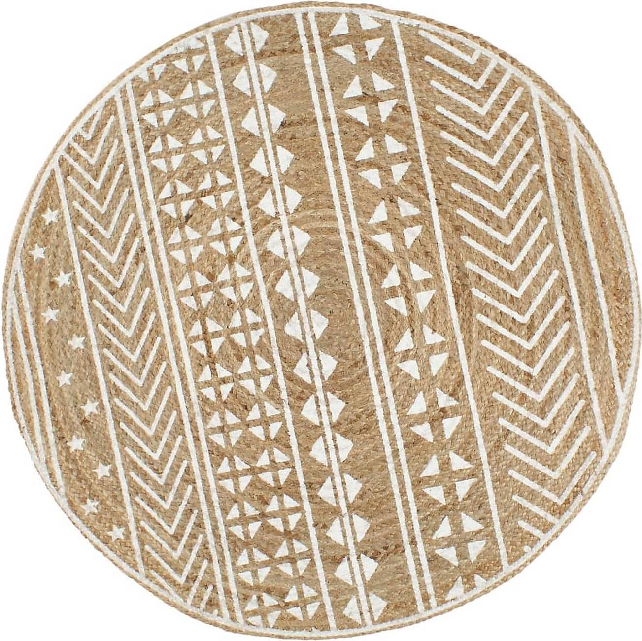 vidaXL Handmade Rug Jute White