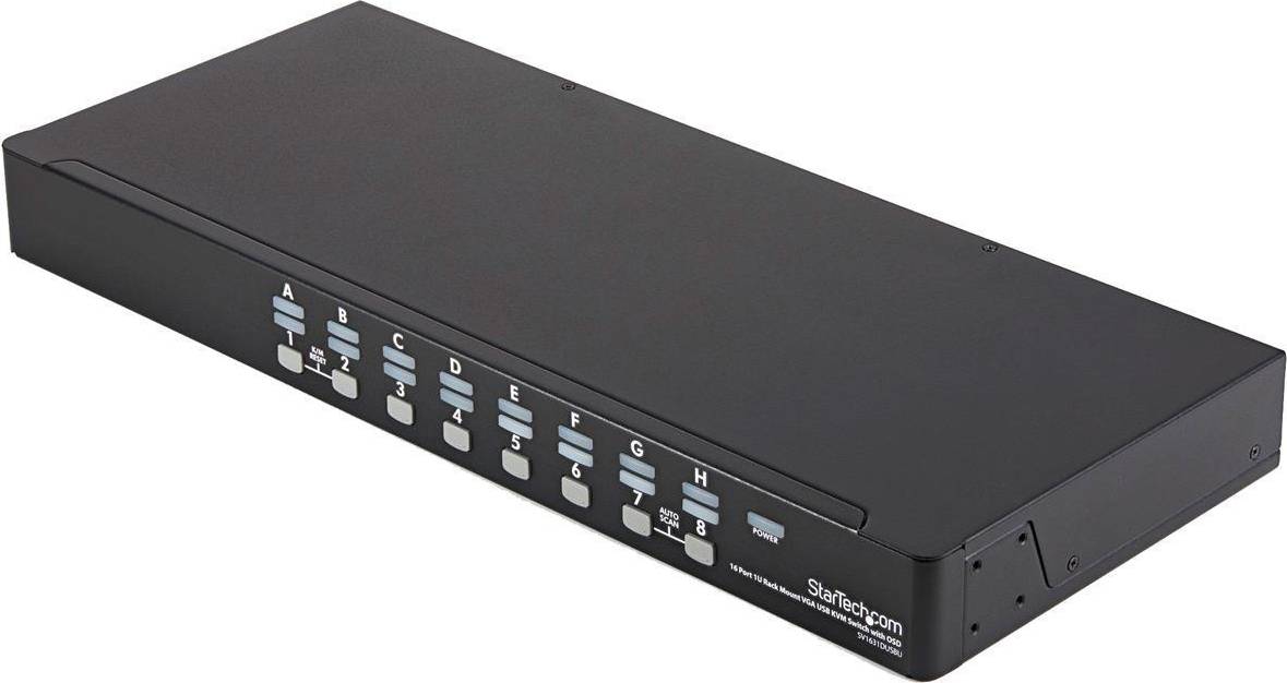 StarTech SV1631DUSBUK 16 Port 1U RackMount USB KVM Switch Kit