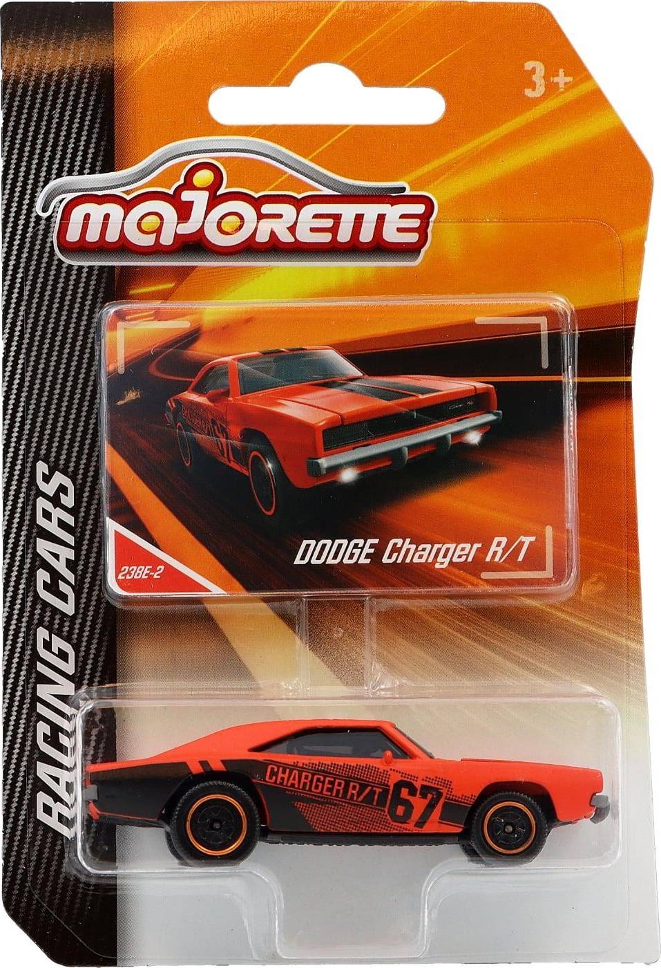 Majorette Dodge Charger R/T Orange Racing Cars