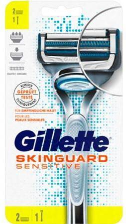 Gillette Skin Guard Sensitive Shaving Razor & 2 blades