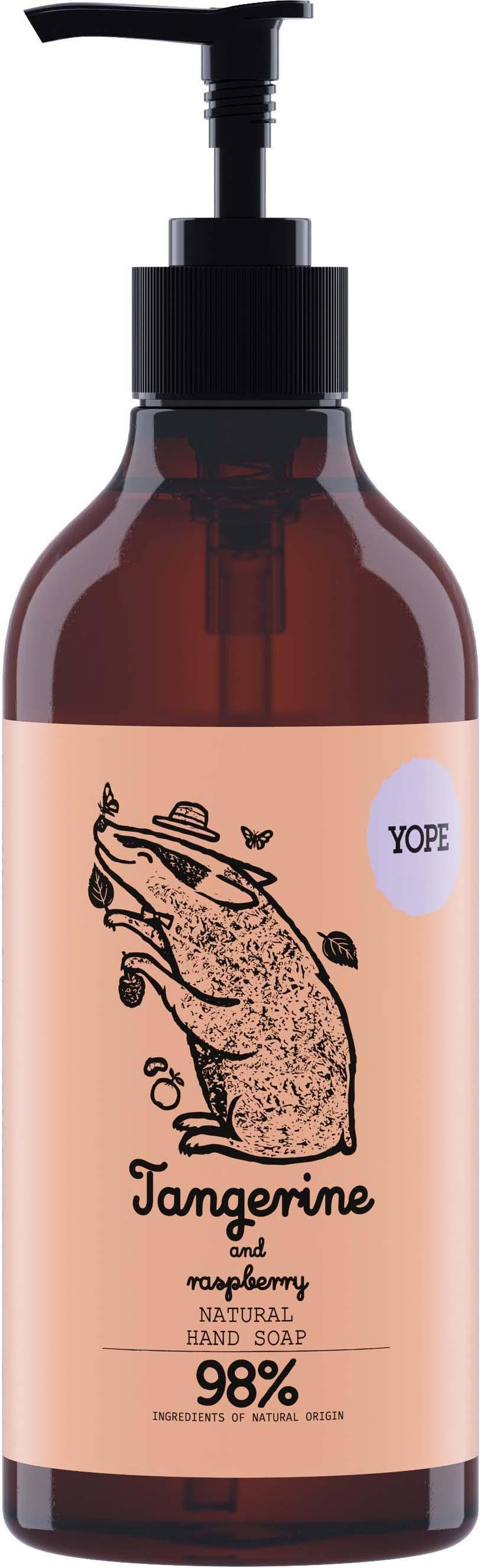 Botanical Hand Soap Tangerine and Raspberry 500