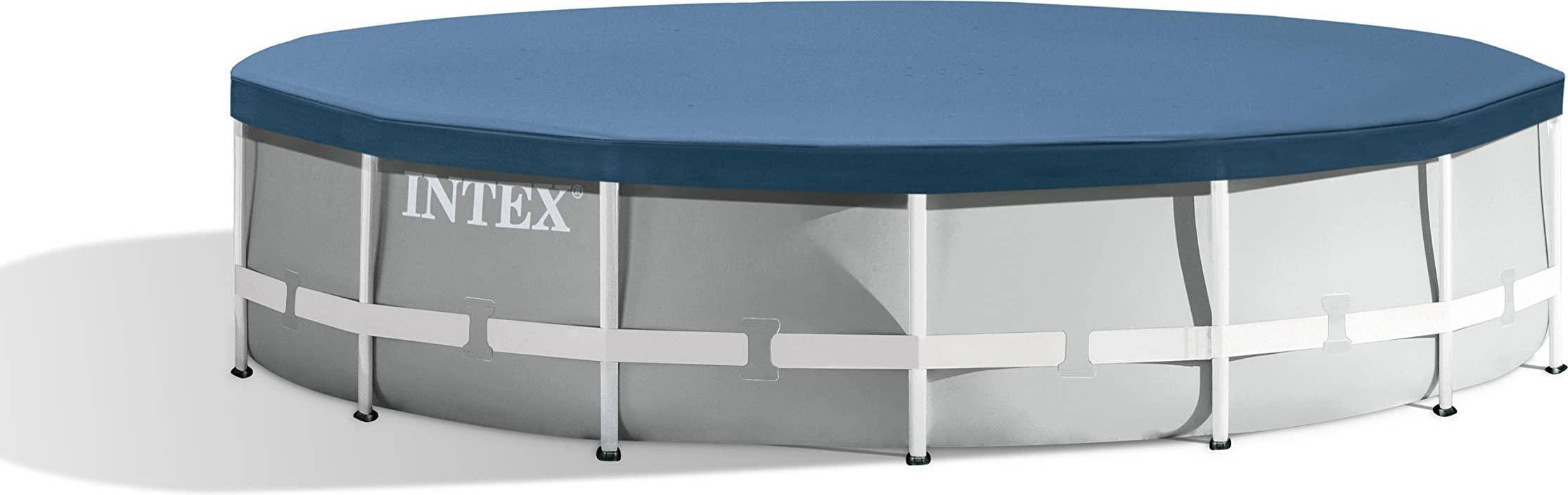 Intex Pool Cover 15ft Runde Metalrammepuljer