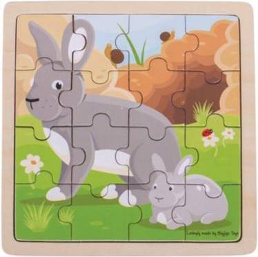 Bigjigs Rabbit & Kitten 16 Pieces