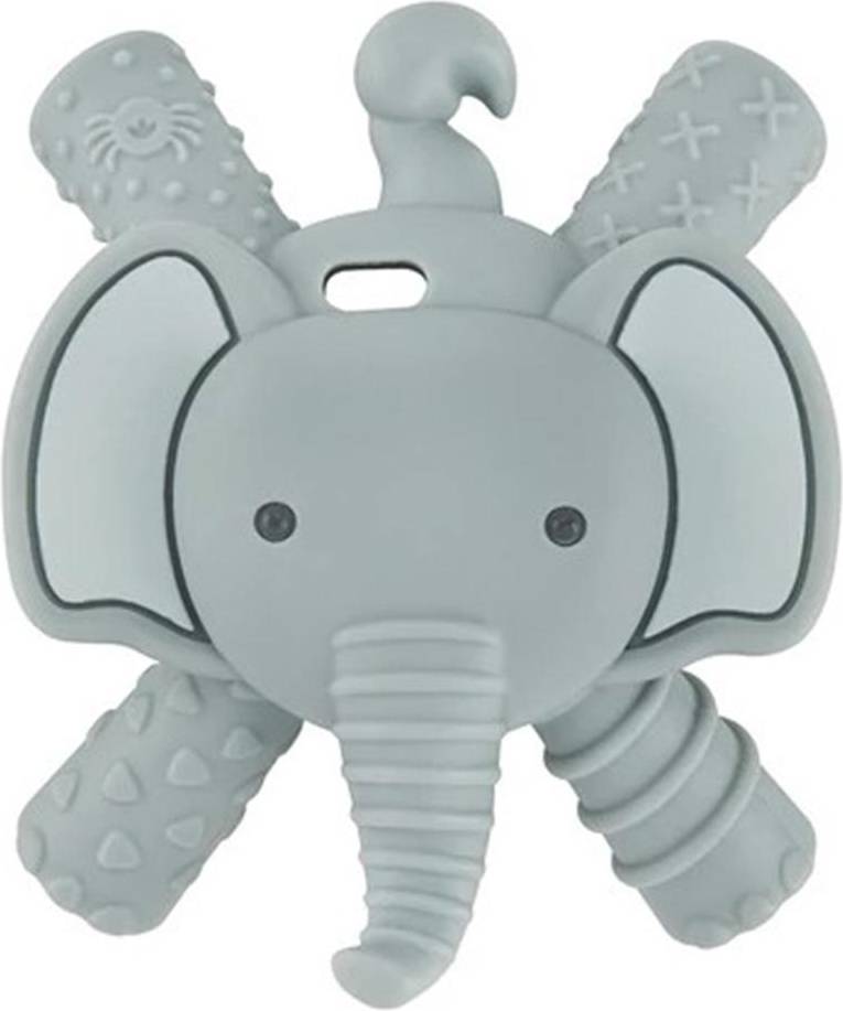 Itzy Ritzy Elephant Molar Teether Grey
