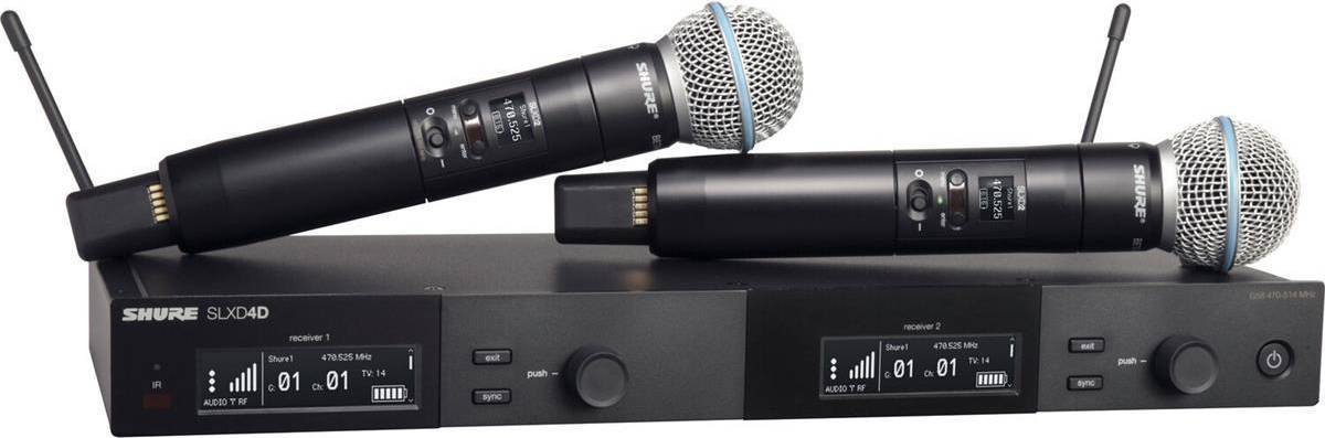 Shure slxd Shure SLXD24D/B58-J52 Dual Channel Microphone System