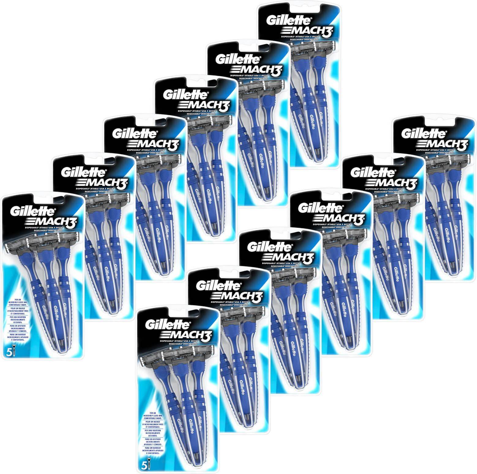 Gillette Mach3 Disposable Razors 60 pcs
