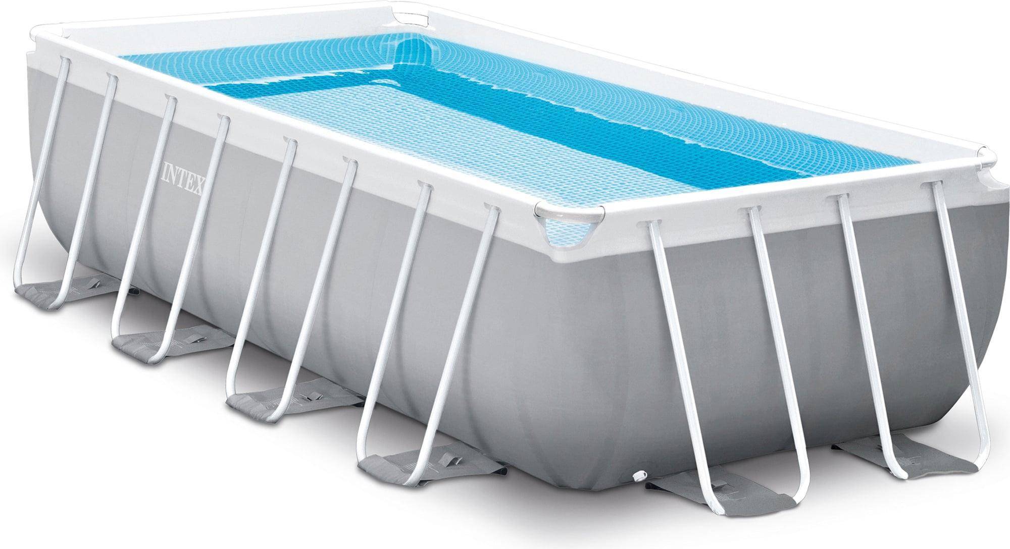 Intex Rectangular Prism Frame Pool Set 4x2x1m
