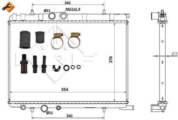 NRF Radiator 53406A