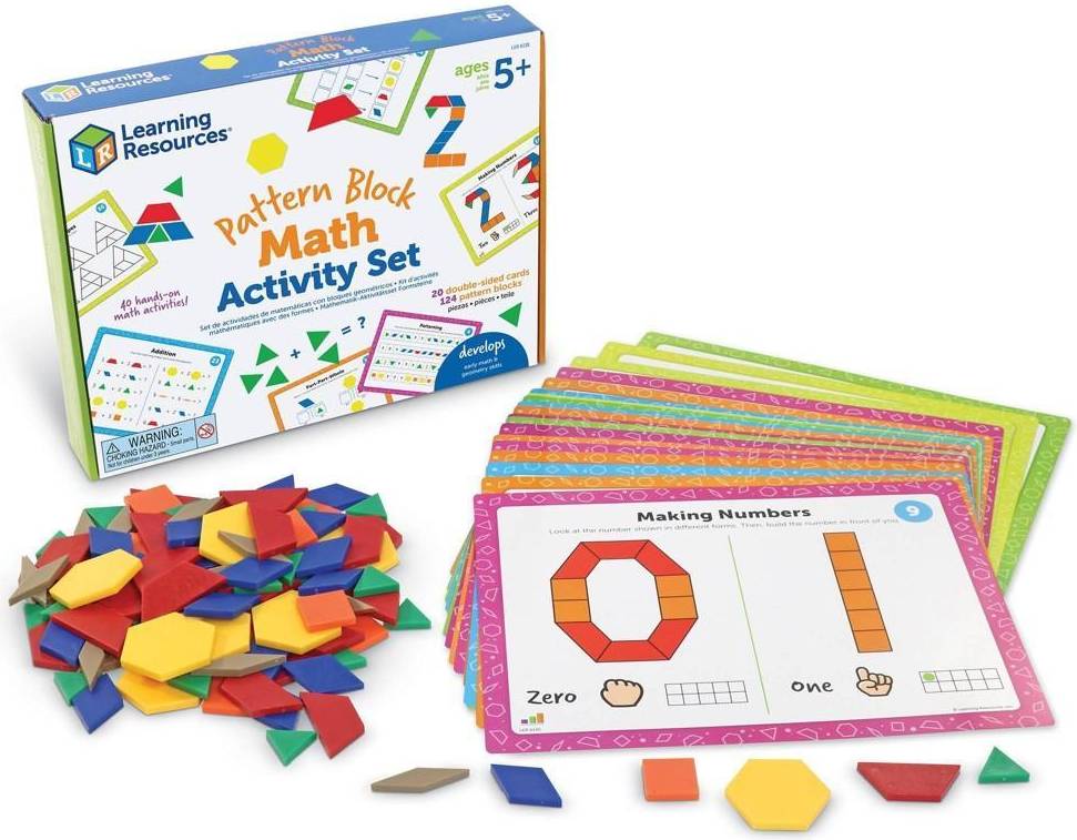 Learning Resources Pattern Block Math Activity Set
