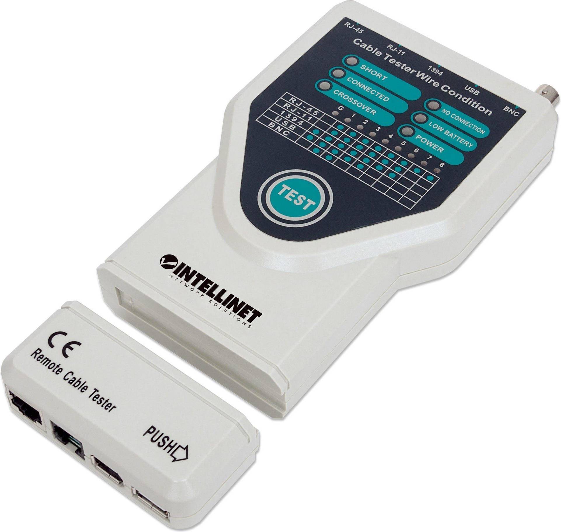 Intellinet 5-in-1 Cable Tester, Tests 5 Commonly Used RJ45