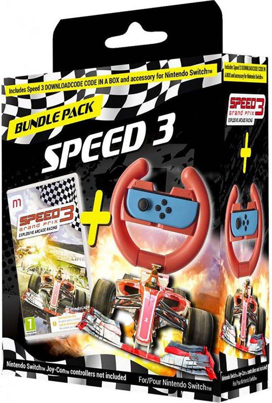Speed 3 Racer Bundle med Ratt för Nintendo Switch