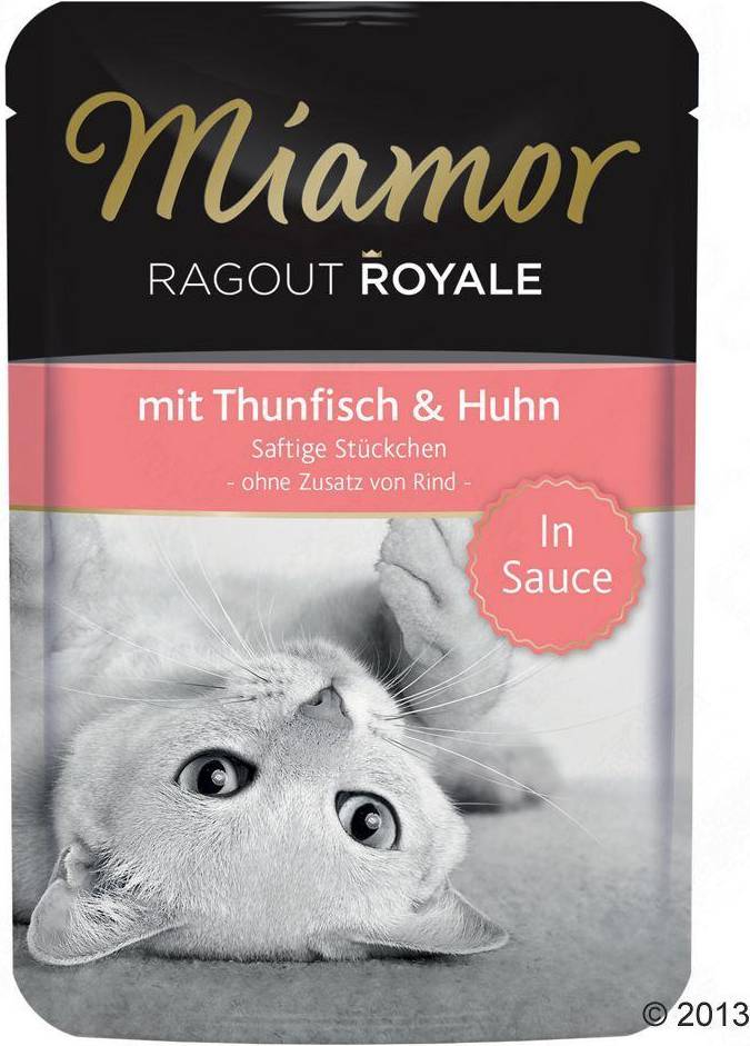 22x100 Tun & Kylling Ragout Royale Kattefoder