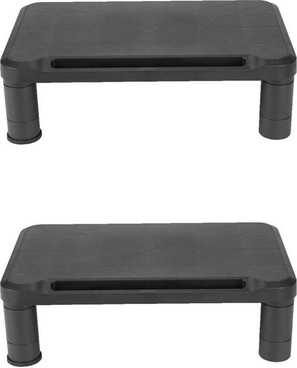Mind Reader Small Monitor Stand Riser For Monitors And Laptops 2-Pack