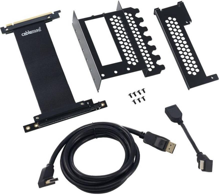 CableMod Vertical PCI-E Bracket DisplayPort 1m