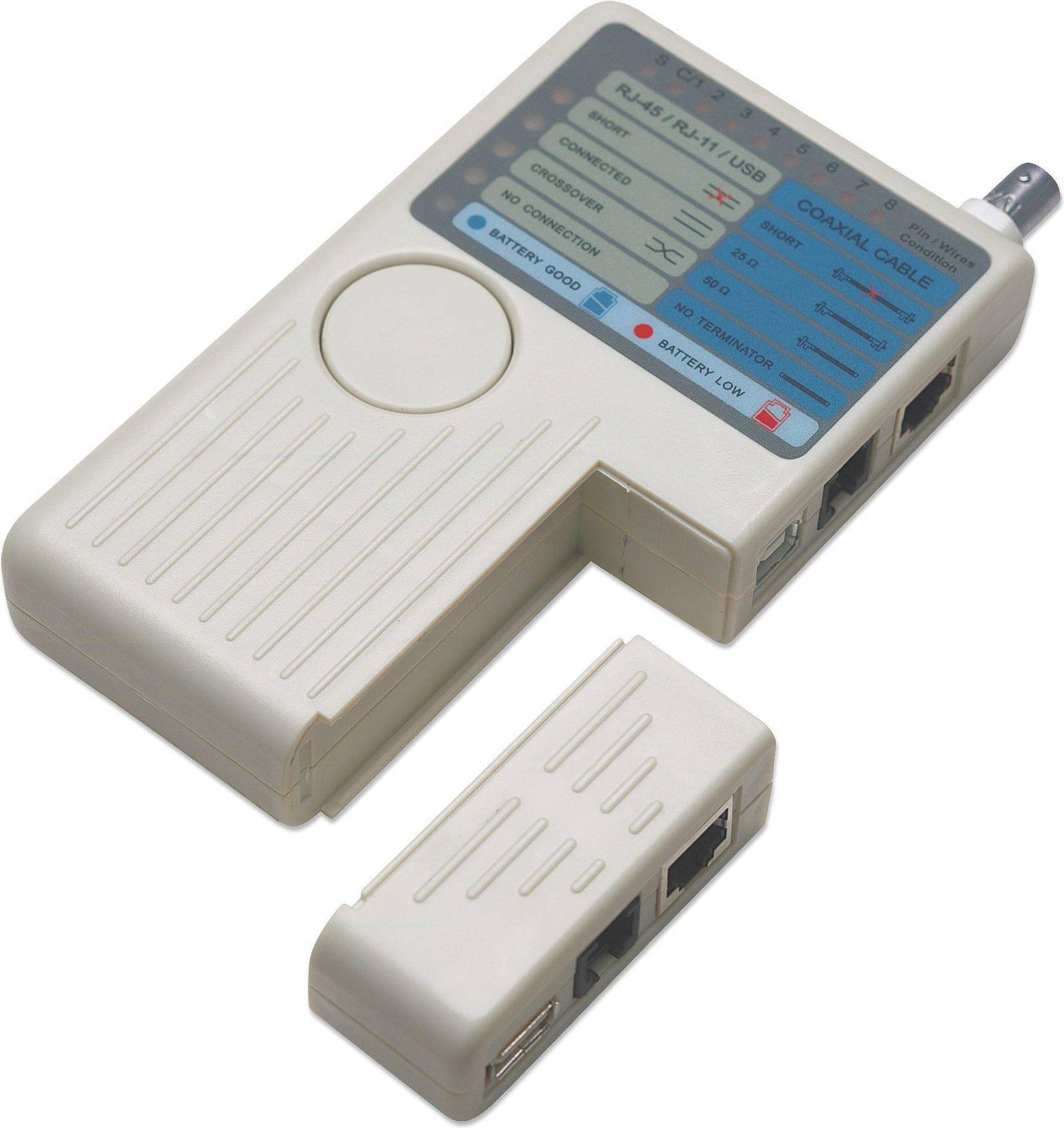 Intellinet 4-in-1 Cable Tester, RJ-11, RJ-45, USB