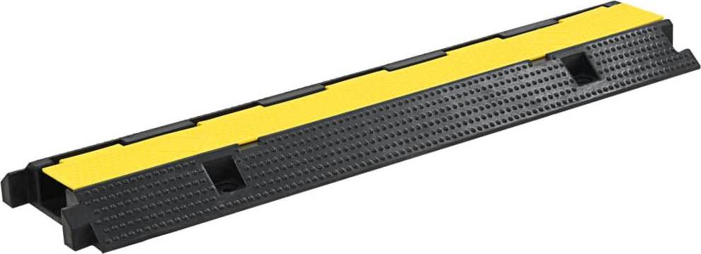 vidaXL Cable Protector Ramp Rubber 1 Channel 100 cm n/a