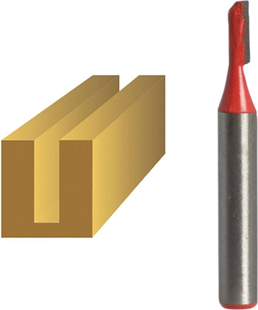 Faithfull 3.2x10mm Tungsten Carbide Tipped Single Flute Router Bit