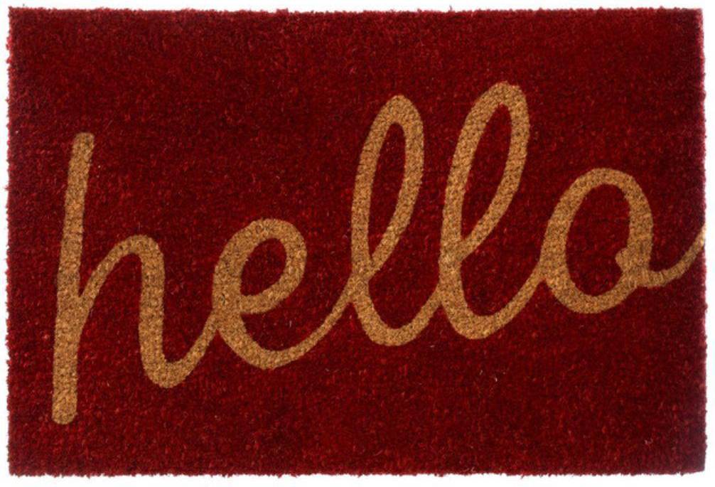 Hello Doormat, PVC Backed