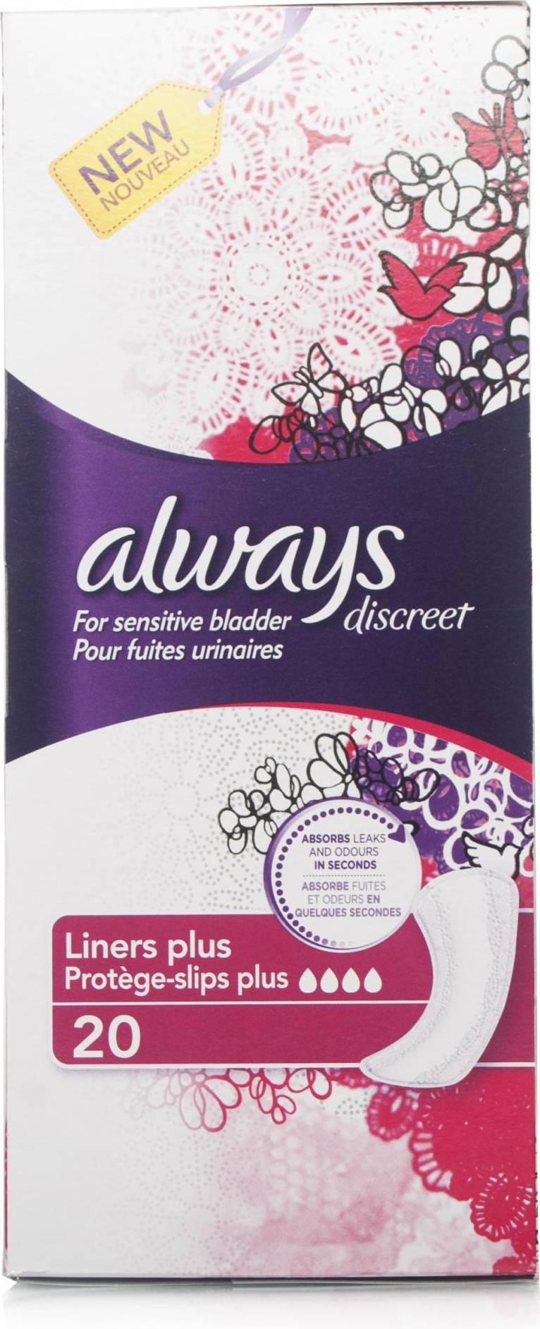 Always discreet Always Discreet Incontinence Liners Plus 20