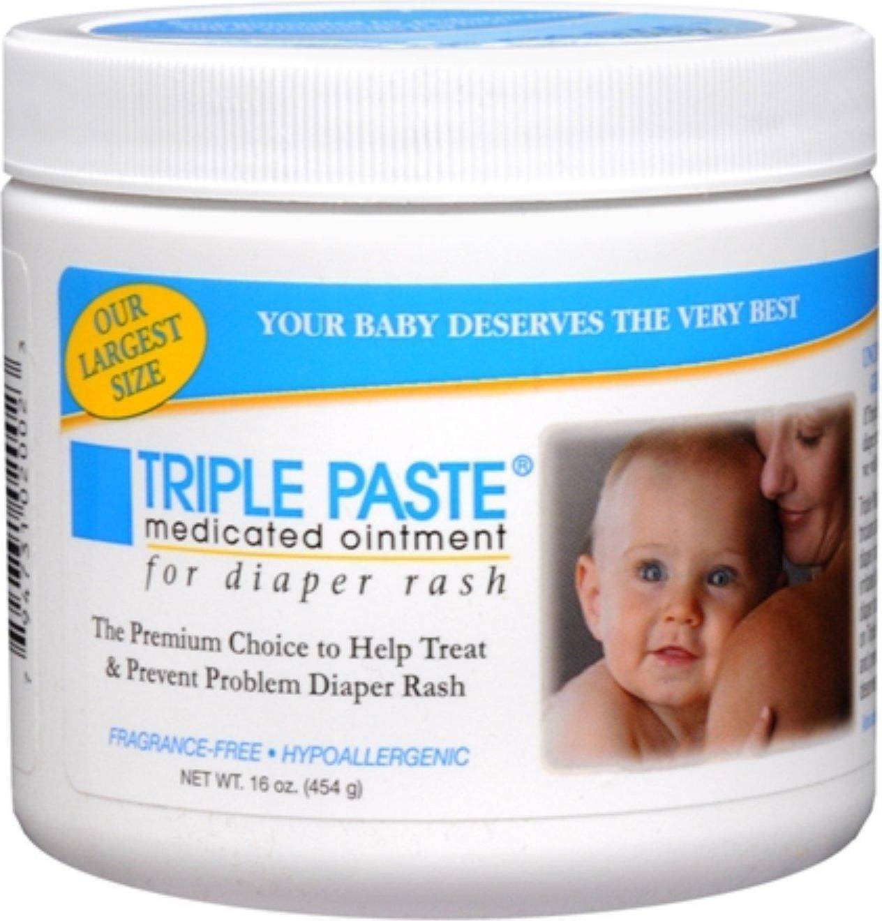 Zinc oxide ointment Triple Paste Diaper Rash Cream 16oz