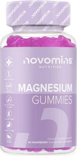Magnesium gummies Novomins Magnesium Raspberry Gummies 60 st