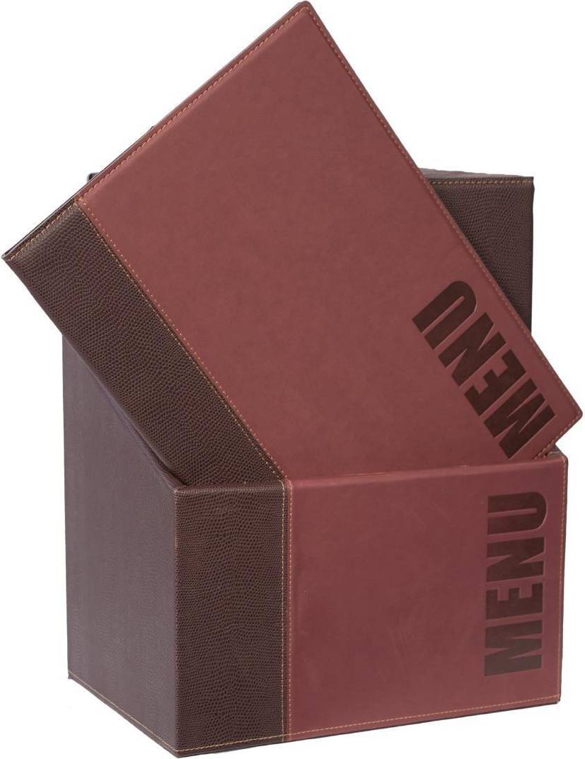 A4 storage boxes Securit Contemporary Menu Covers Storage Box A4 Storage Box