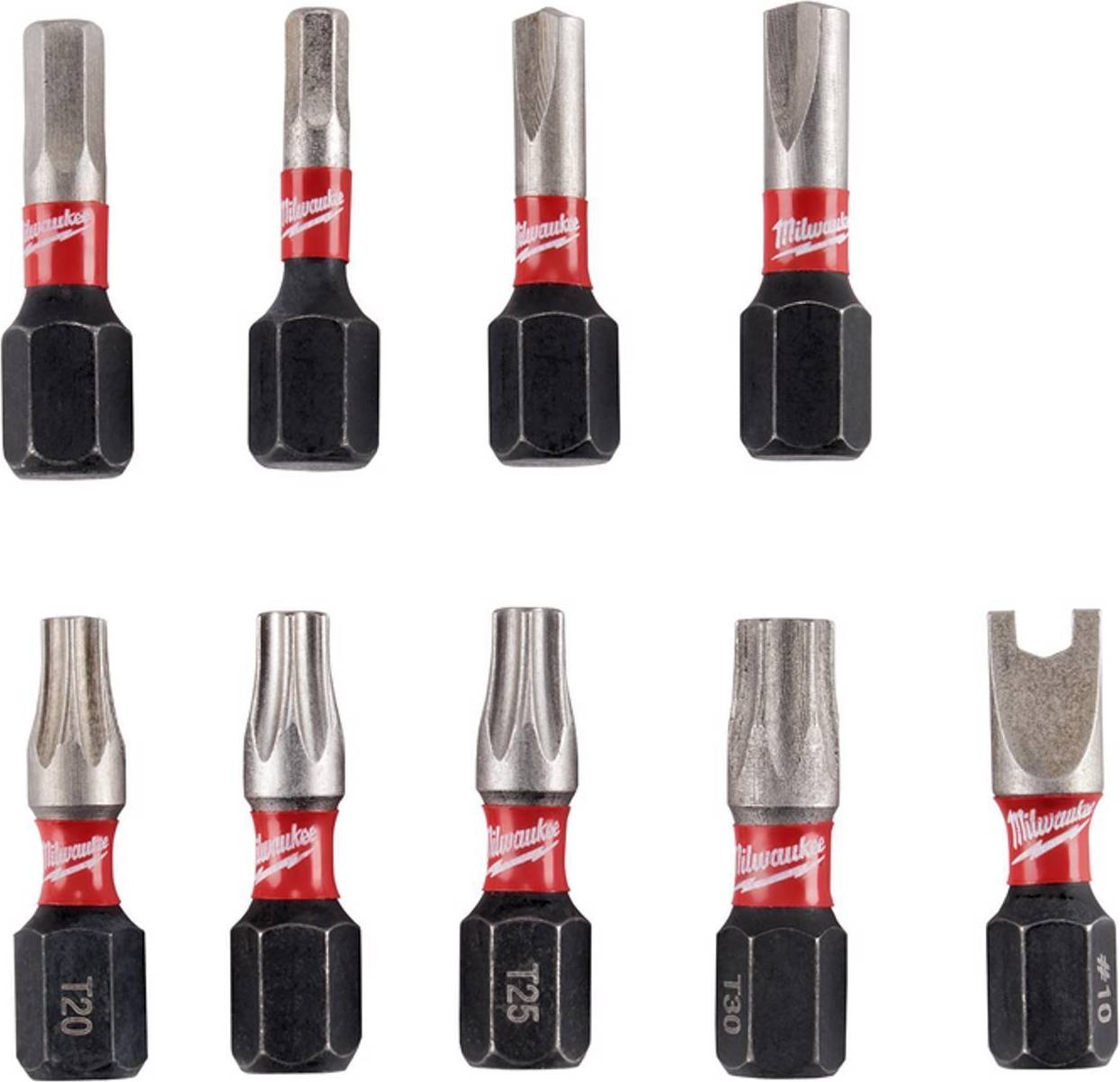 Milwaukee tool set Milwaukee Shockwave Assorted Impact Security Insert Bit Set Bit Screwdriver