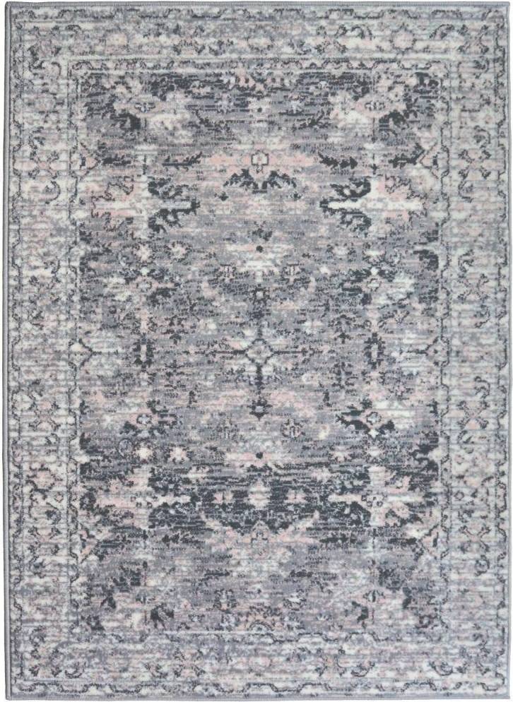 Very Traditional Style Rug Pink, Grey cm