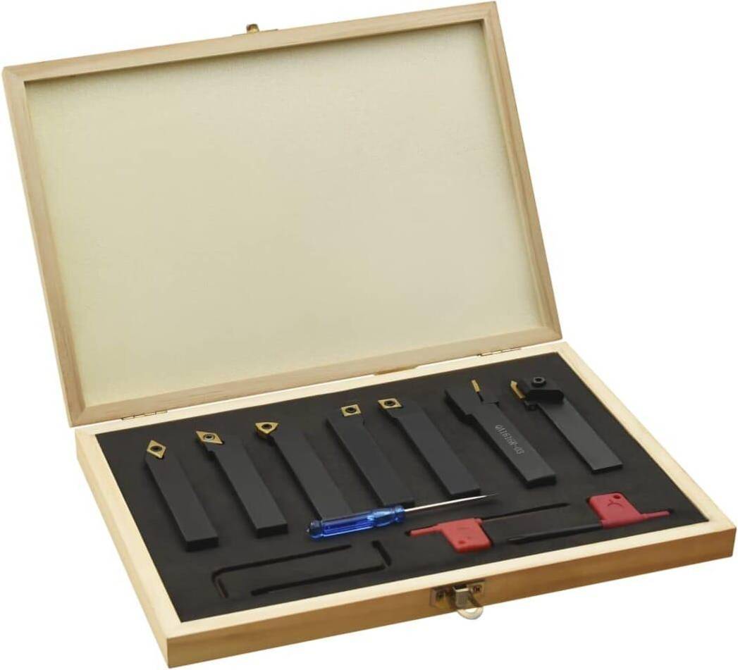 vidaXL Indexable Turning Tool Set Thread Insert Tool Kit