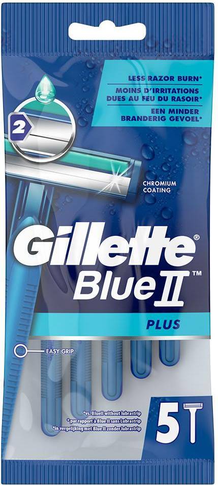 Blue II Plus Disposable Razors 5 Pack wilko