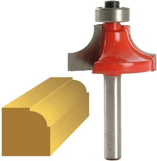 Faithfull Router Bit TCT 9.5mm Rounding Over 1/4in Shank
