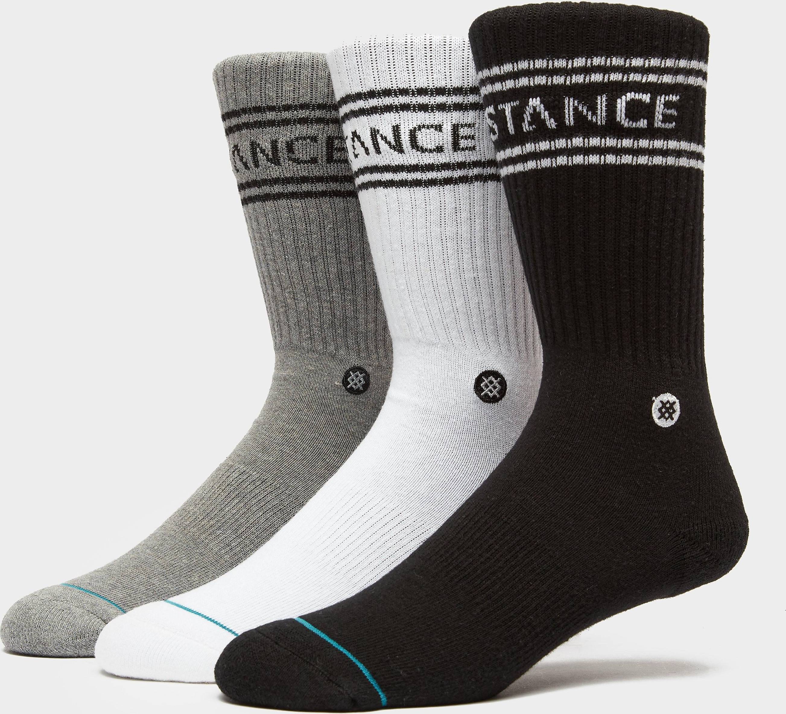 Basic 3 Pack Crew Socks - Multi