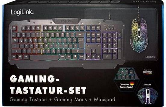 Mouse gaming LogiLink Gaming-Set Keyboard Mouse ID0185