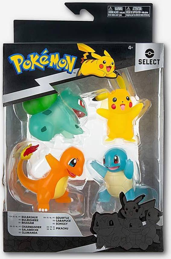 Pokémon Select Translucent Battle Figure 4 Pack