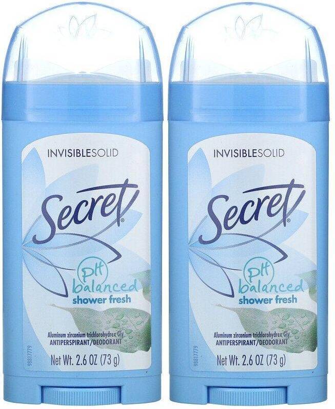 2-Count Invisible Solid Antiperspirant And Deodorant In Shower Fresh